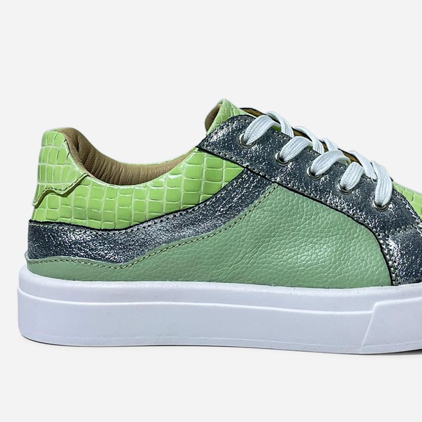 Zapatilla Puro Cuero 1172 Verde