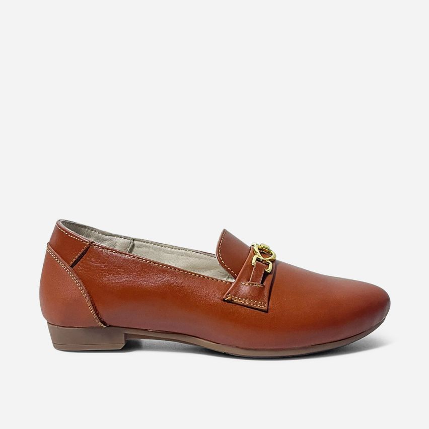 Mocasín Puro Cuero 1175 Caramelo
