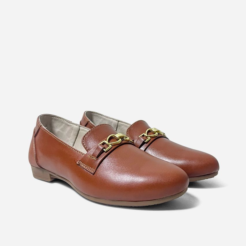 Mocasín Puro Cuero 1175 Caramelo
