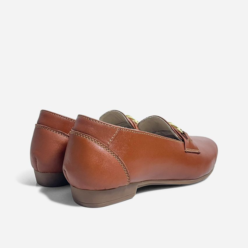 Mocasín Puro Cuero 1175 Caramelo