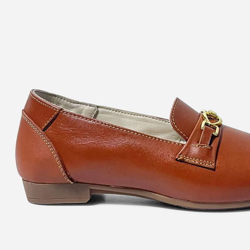 Mocasín Puro Cuero 1175 Caramelo