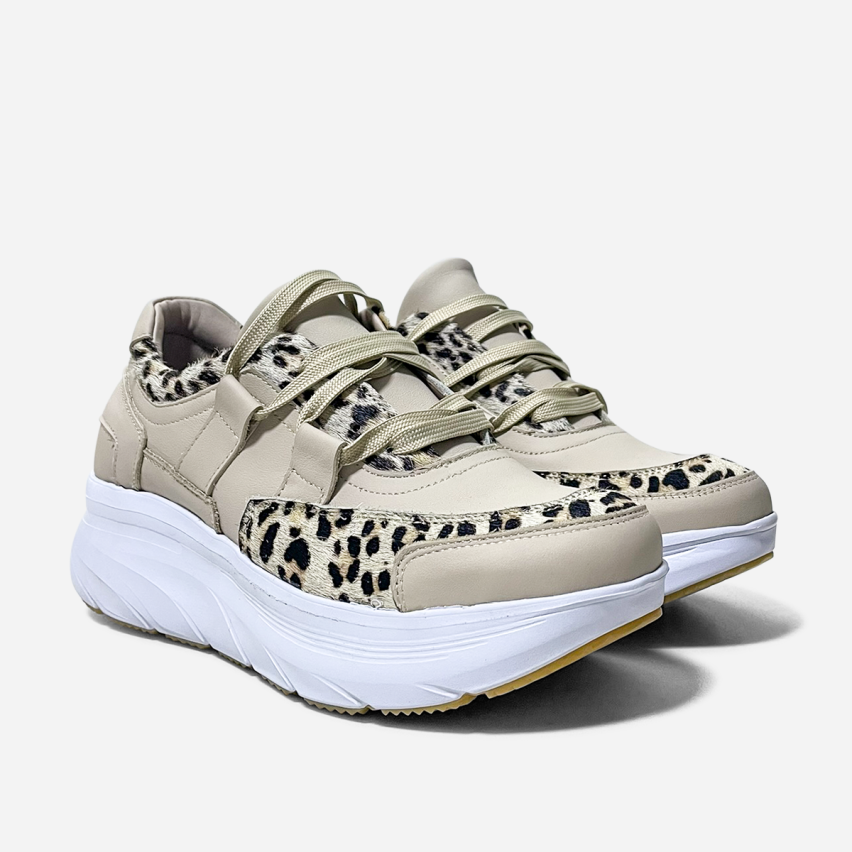 Zapatilla Puro Cuero 1176 Hueso