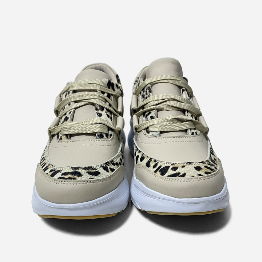 Zapatilla Puro Cuero 1176 Hueso