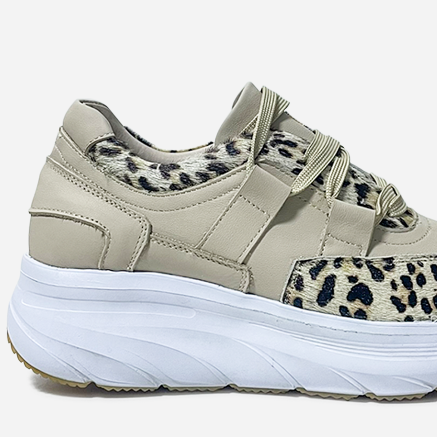Zapatilla Puro Cuero 1176 Hueso