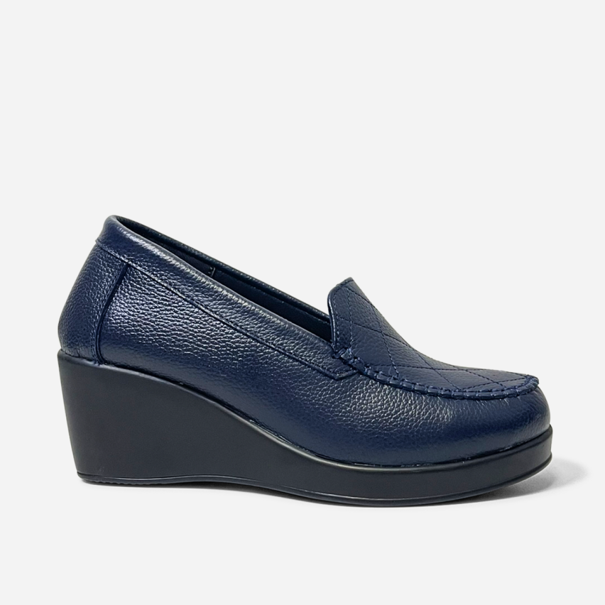 Mocasín Puro Cuero 1178 Azul