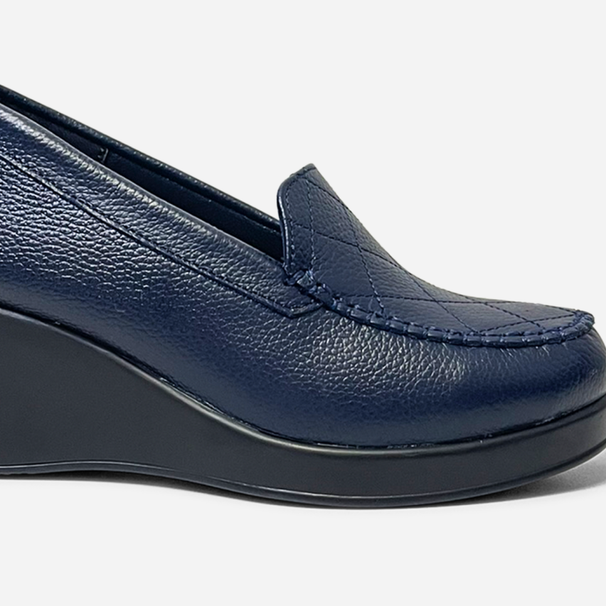 Mocasín Puro Cuero 1178 Azul