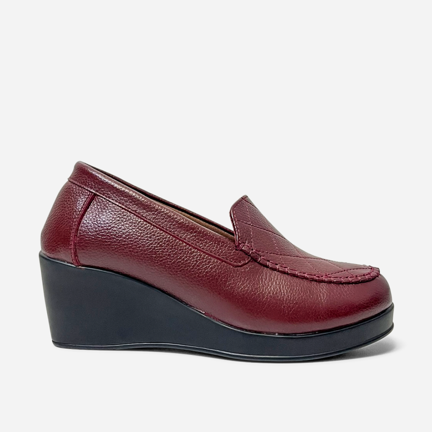 Mocasín Puro Cuero 1178 Vino