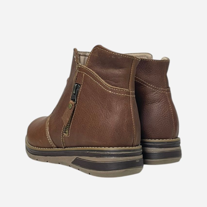 Botines de Puro Cuero Modelo 1200 Marrón