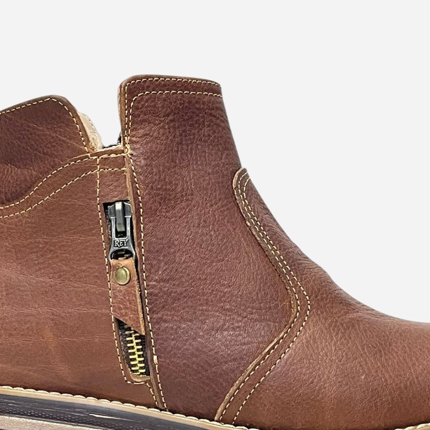 Botines de Puro Cuero Modelo 1200 Marrón