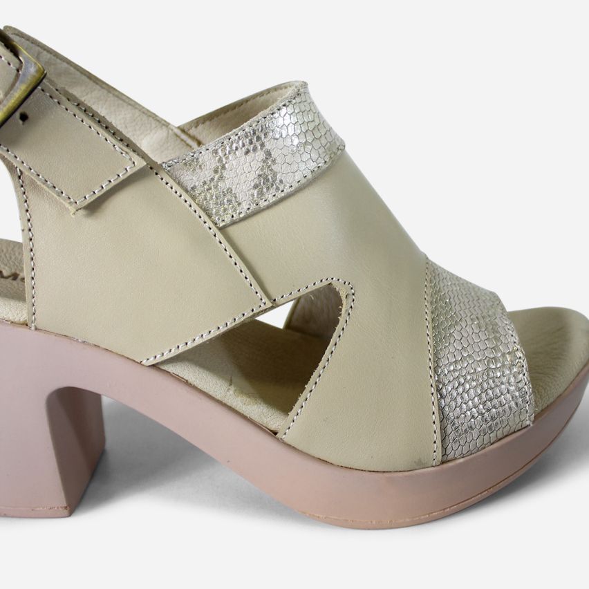 Sandalia Puro Cuero 1134 - Natural/Print
