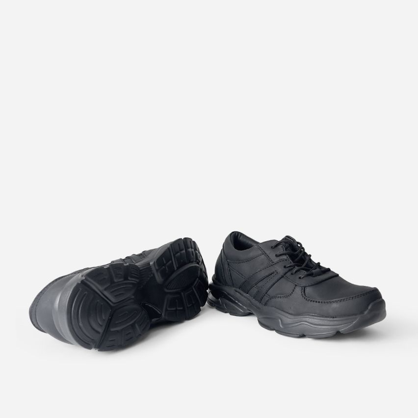 zapatilla  Puro Cuero 787 -  Negro