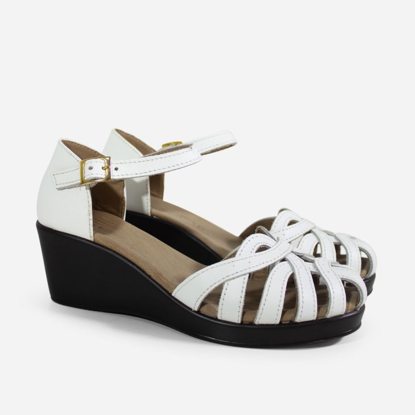 Sandalia Puro Cuero 285 - Blanco