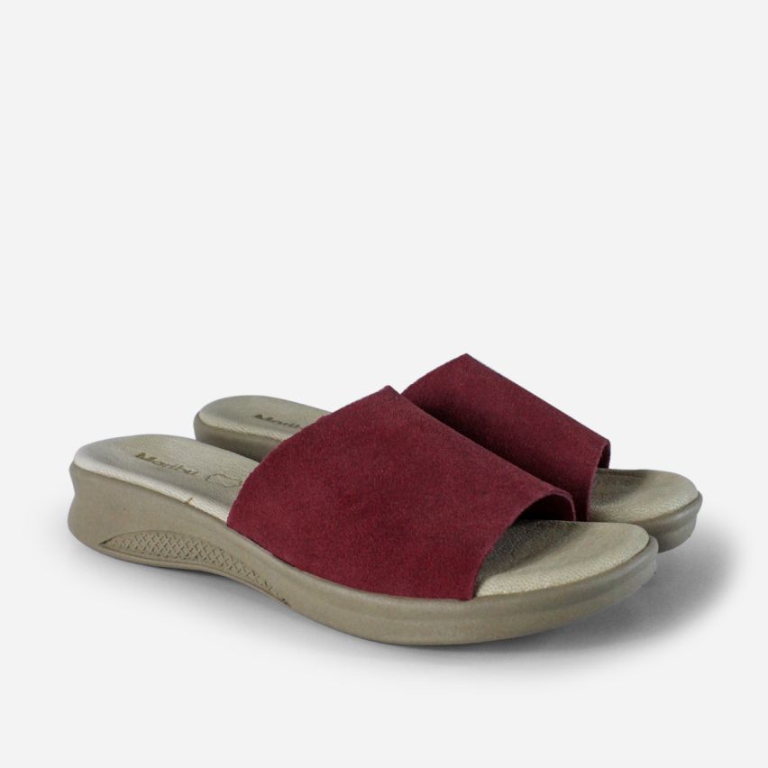 Sandalia Puro Cuero 861A- Vino