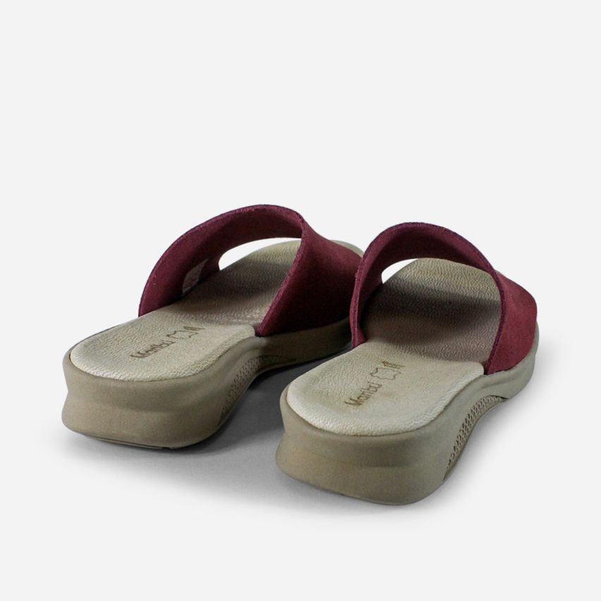 Sandalia Puro Cuero 861A- Vino