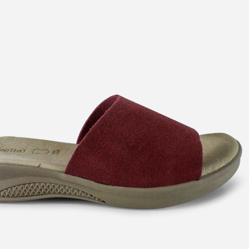 Sandalia Puro Cuero 861A- Vino