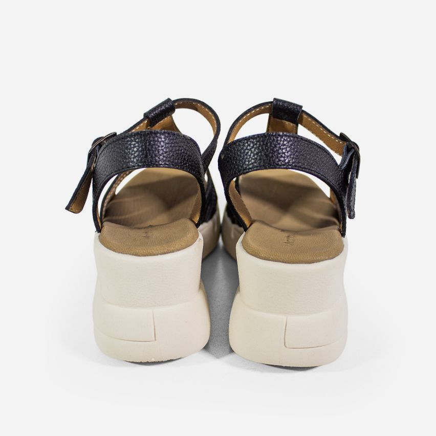 Sandalia Puro Cuero 366 - Negro