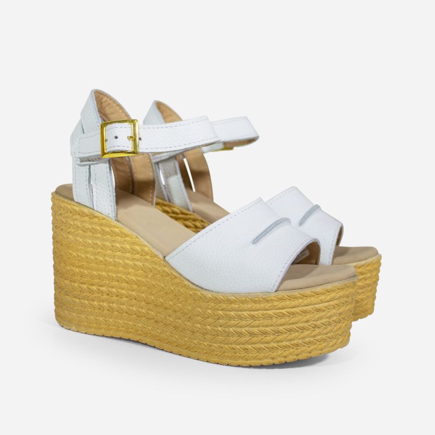 Sandalia Puro Cuero 370 - Blanco