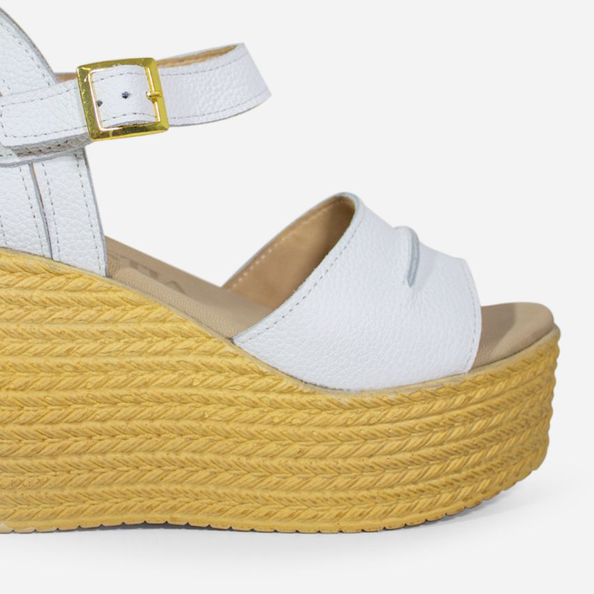 Sandalia Puro Cuero 370 - Blanco