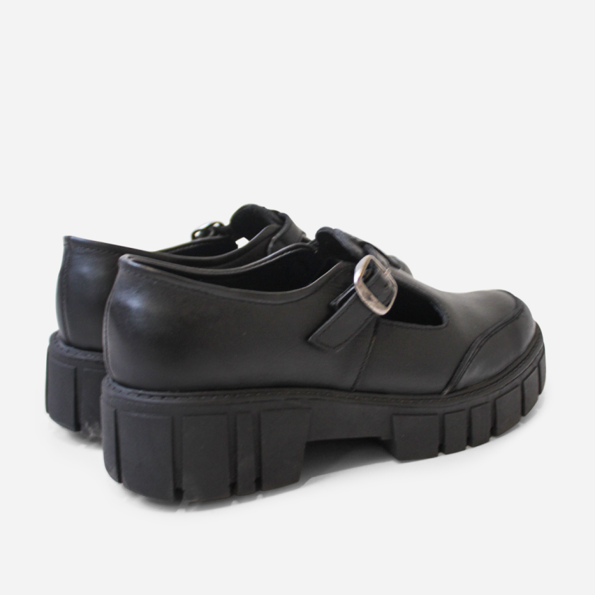 Zapato Escolar Puro Cuero 605