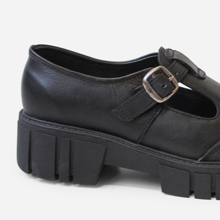 Zapato Escolar Puro Cuero 605