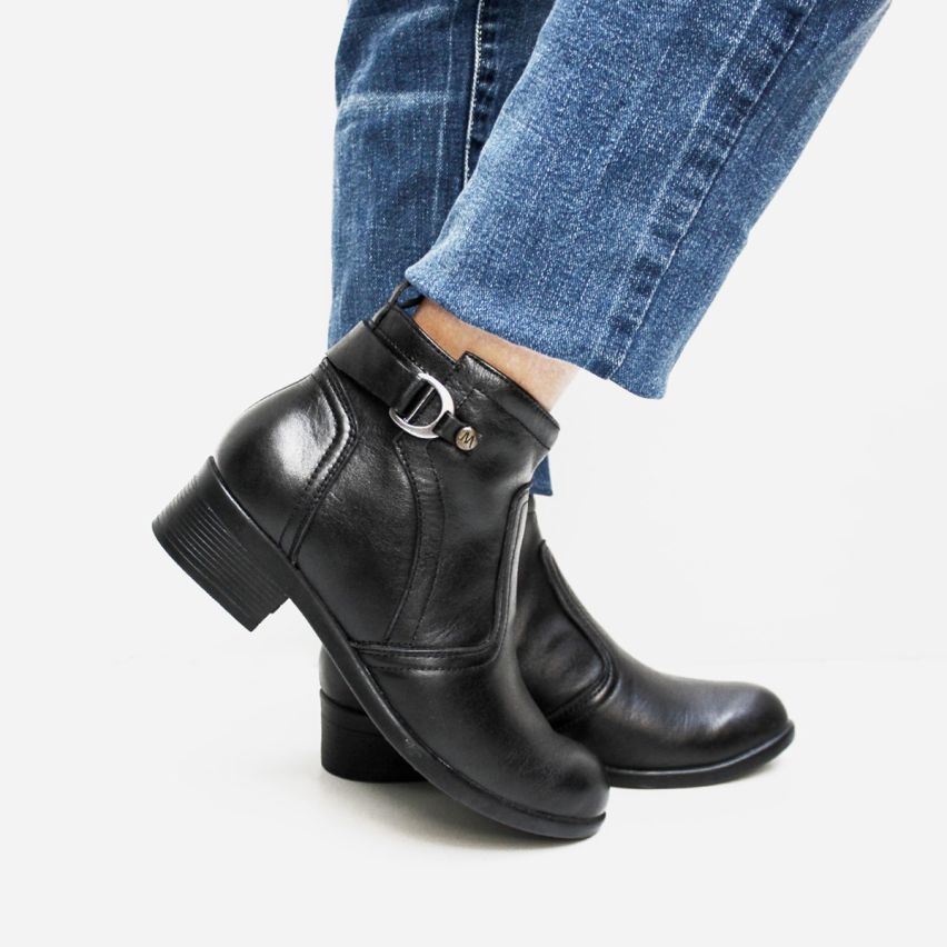 Botin Puro Cuero 1153 Negro TA