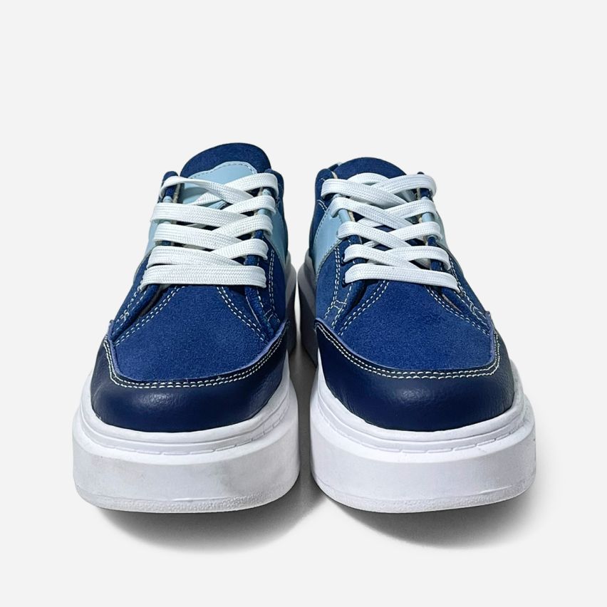Zapatilla Puro Cuero 508 Azul