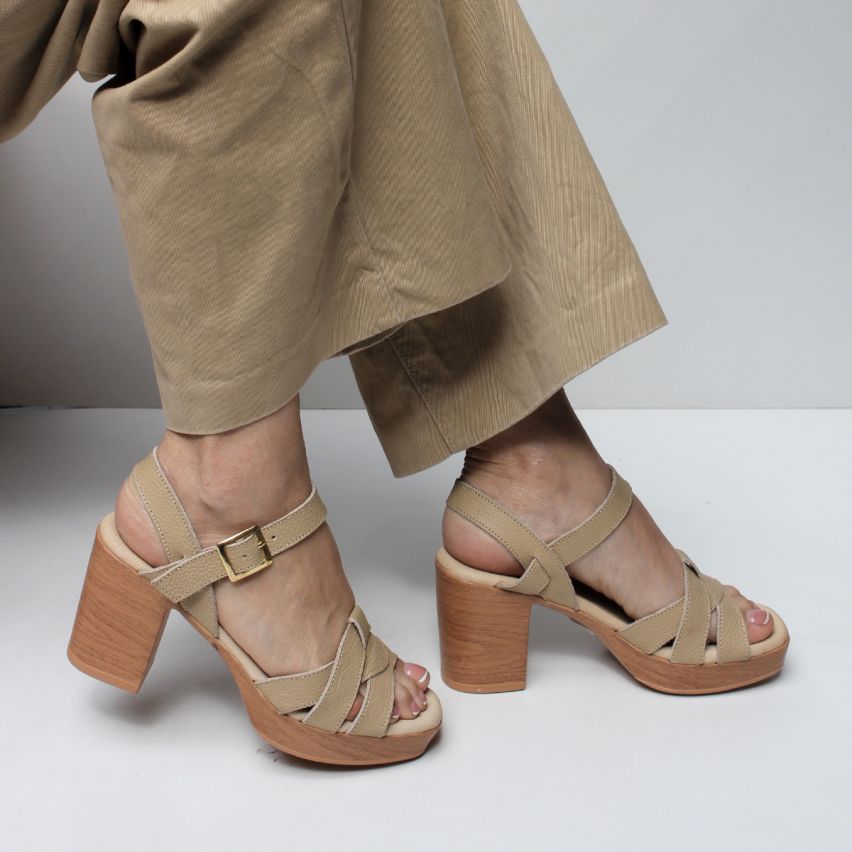 Sandalia Puro Cuero 770PU - Maiz