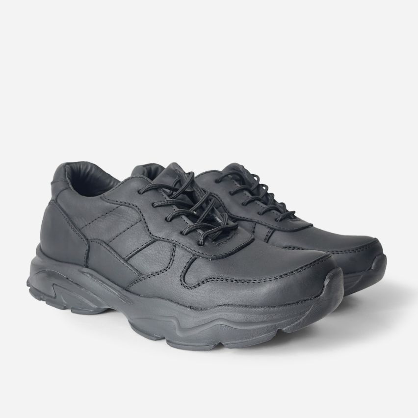 zapatilla  Puro Cuero 785 -  Negro
