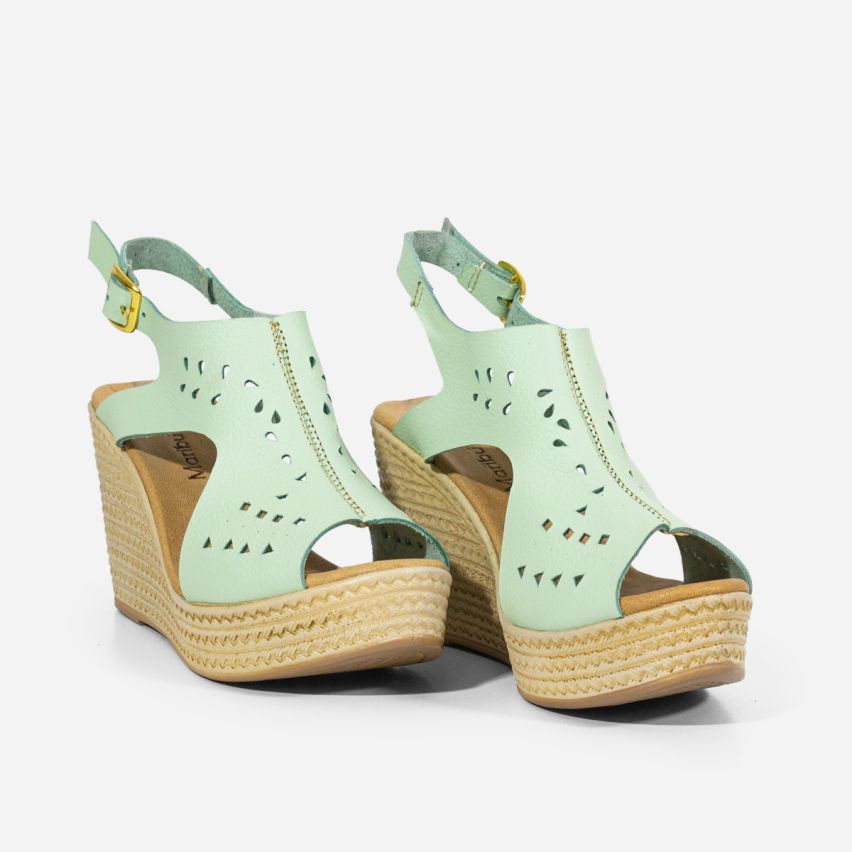 Sandalia Puro Cuero 623 - MENTA