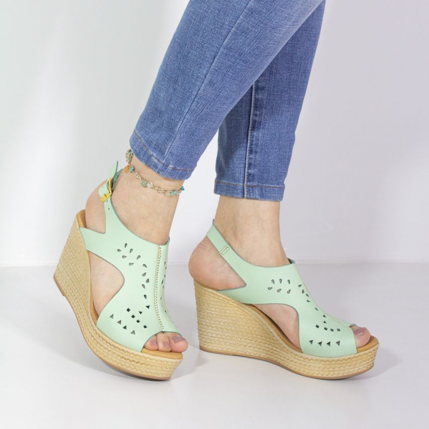 Sandalia Puro Cuero 623 - MENTA
