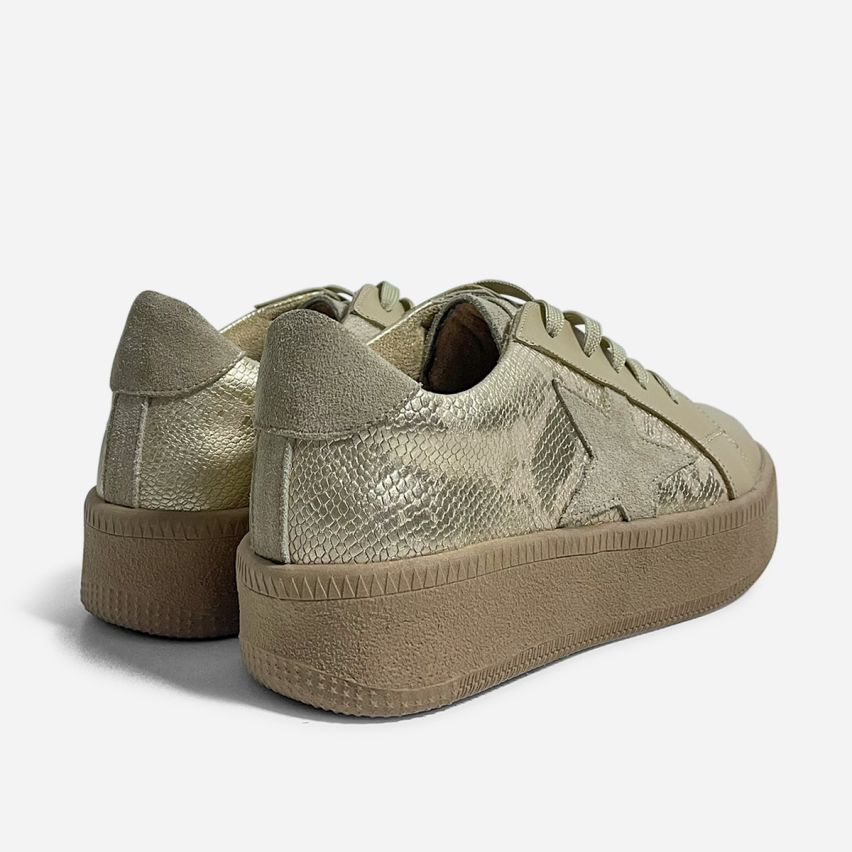 Zapatilla Puro Cuero 656 Pitón