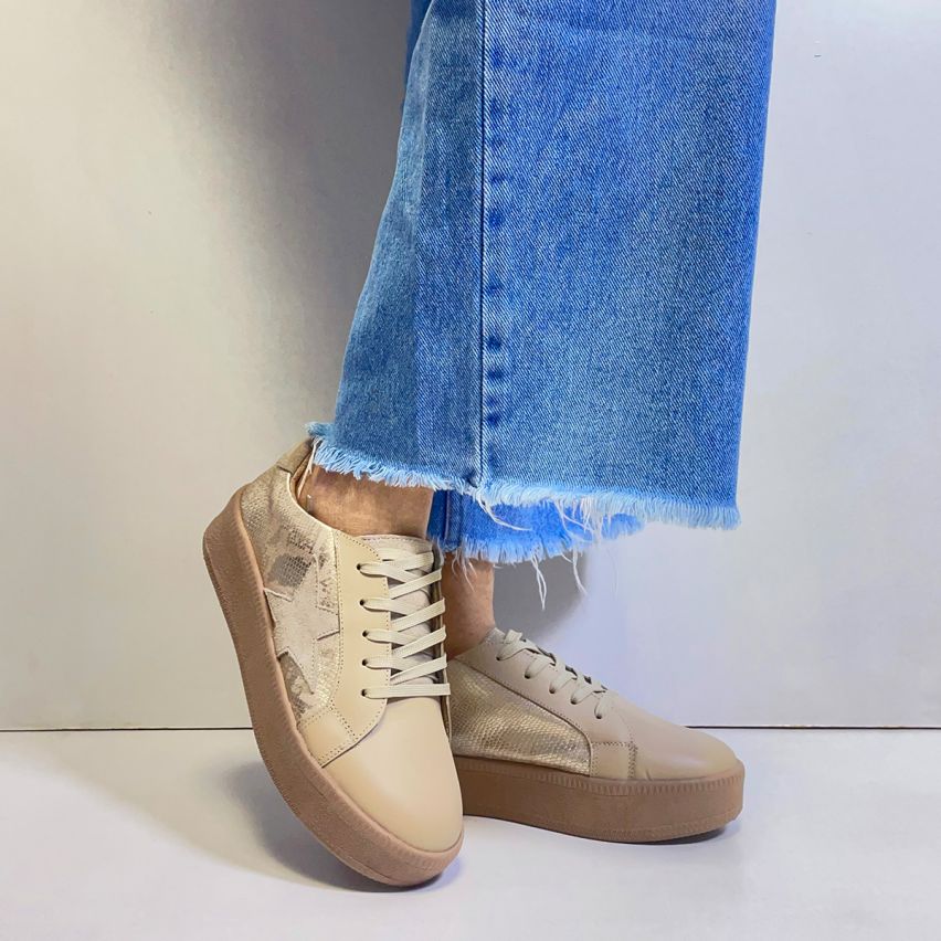 Zapatilla Puro Cuero 656 Pitón