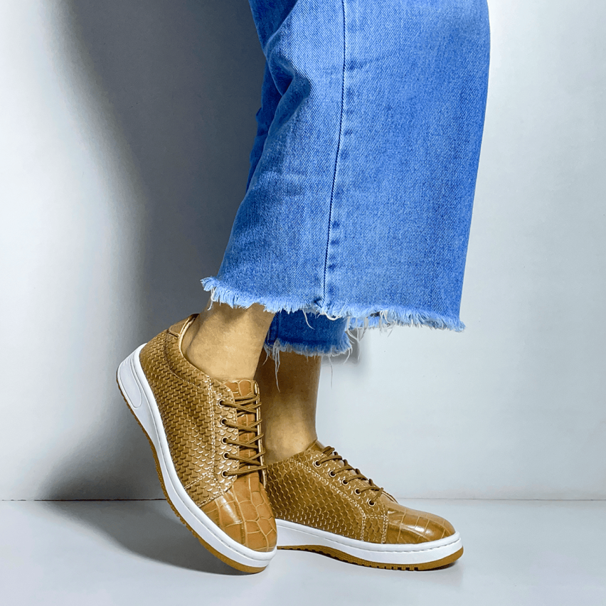 Zapatilla Puro Cuero 656 Croco