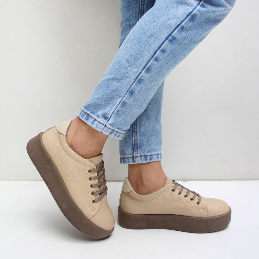 Zapatilla Puro Cuero 656 Maiz