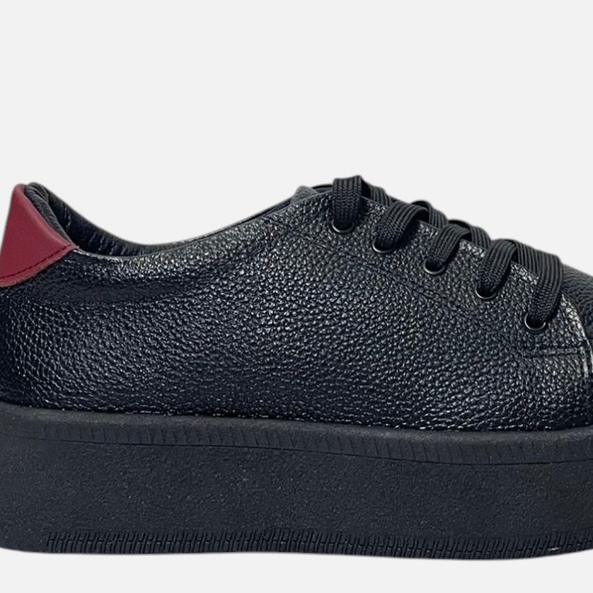 Zapatilla Puro Cuero 656 neg