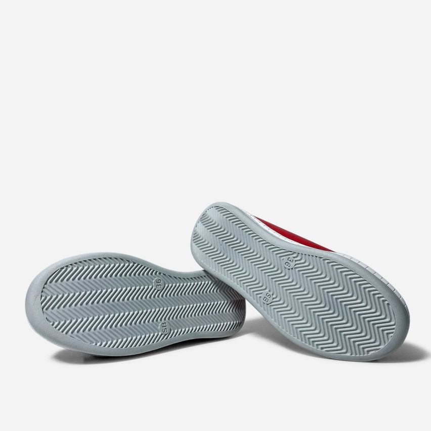 Zapatilla Puro Cuero 656 Rojo PLA