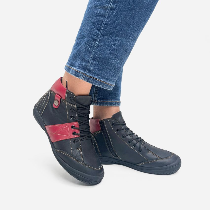 Botin Puro Cuero 672 Negro