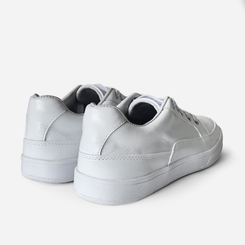 zapatilla  Puro Cuero  1101 -  Blanco
