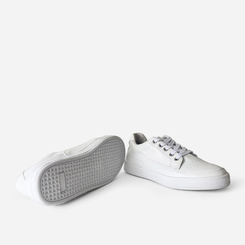 zapatilla  Puro Cuero  1101 -  Blanco