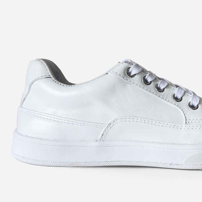 zapatilla  Puro Cuero  1101 -  Blanco