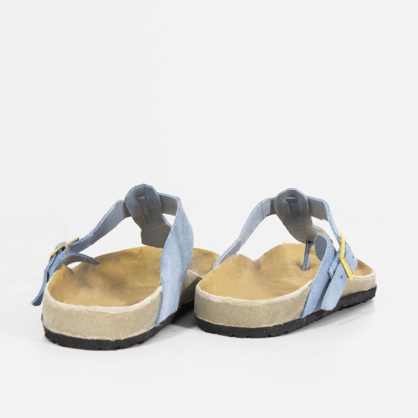 Sandalia Puro Cuero 700 - CELESTE
