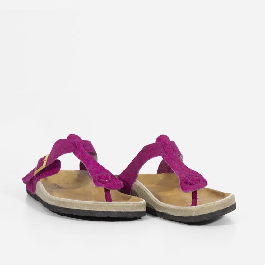 Sandalia Puro Cuero 700 - FUCSIA