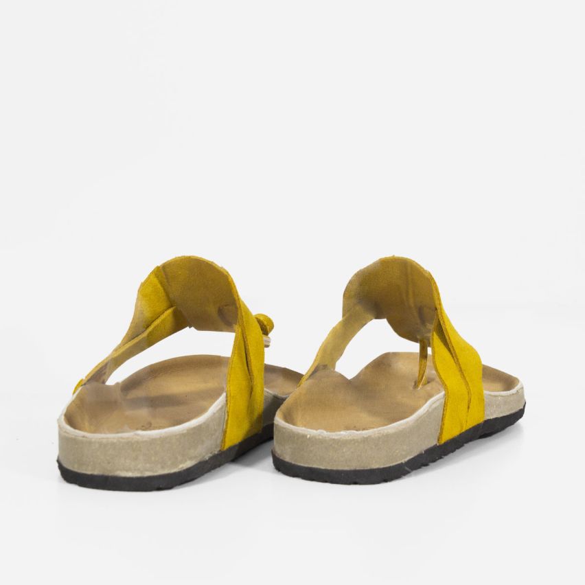 Sandalia Puro Cuero 701 - AMARILLO