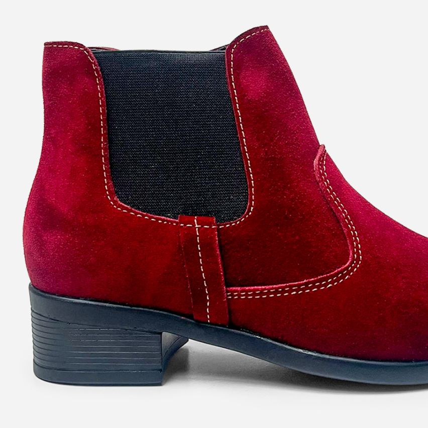 Botin Puro Cuero 732 Vino