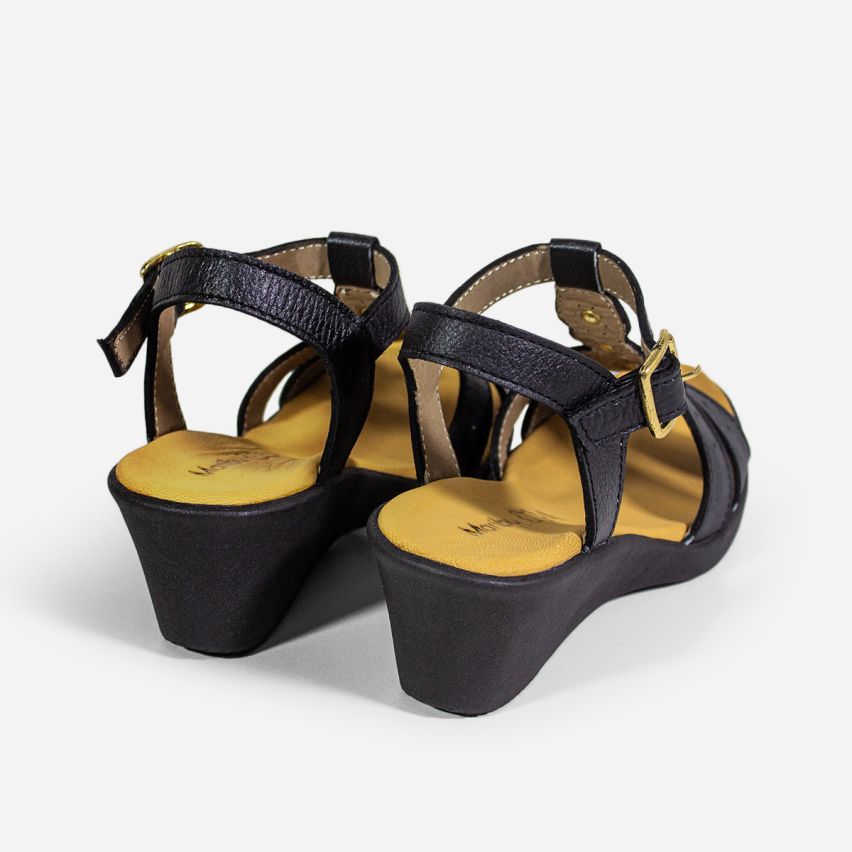 Sandalia Puro Cuero 745 - Negro