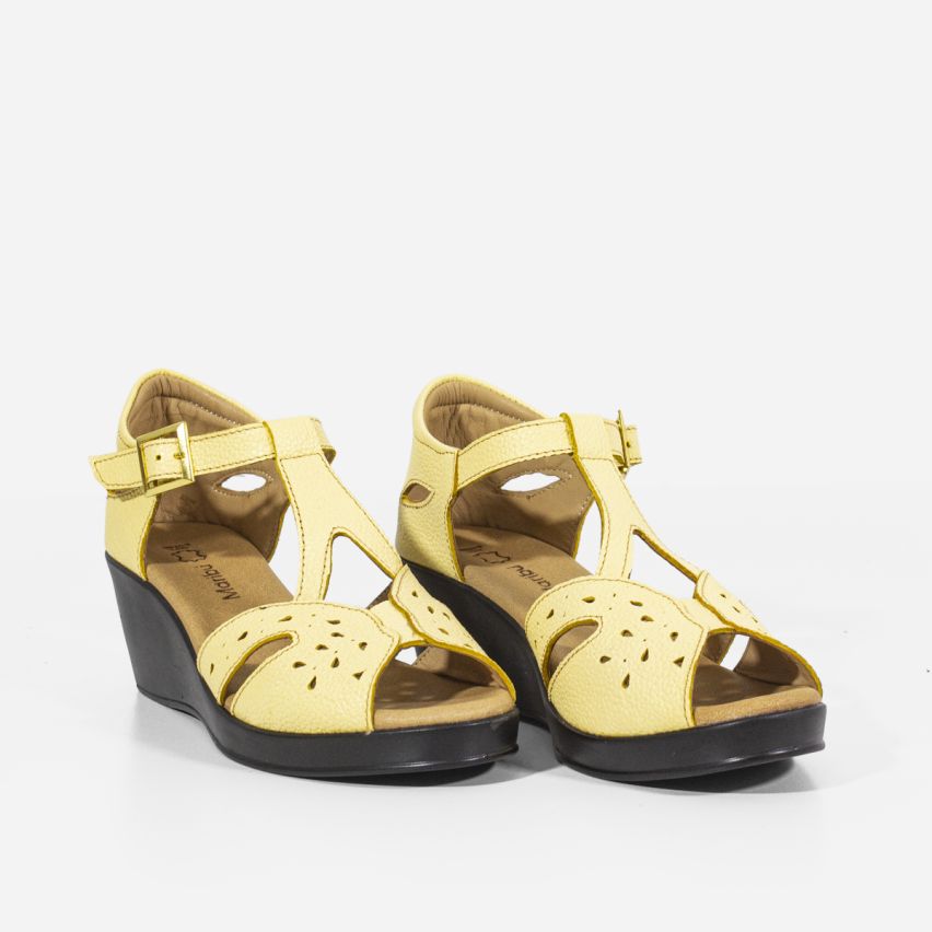 Sandalia Puro Cuero 750 - AMARILLO
