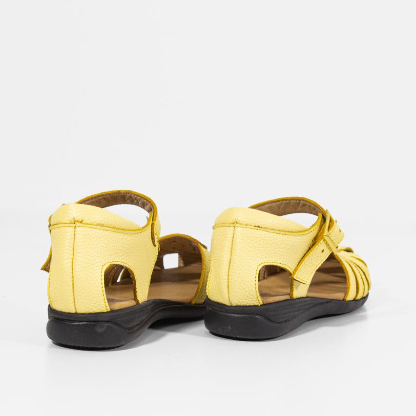 Sandalia Puro Cuero 765 - AMARILLO
