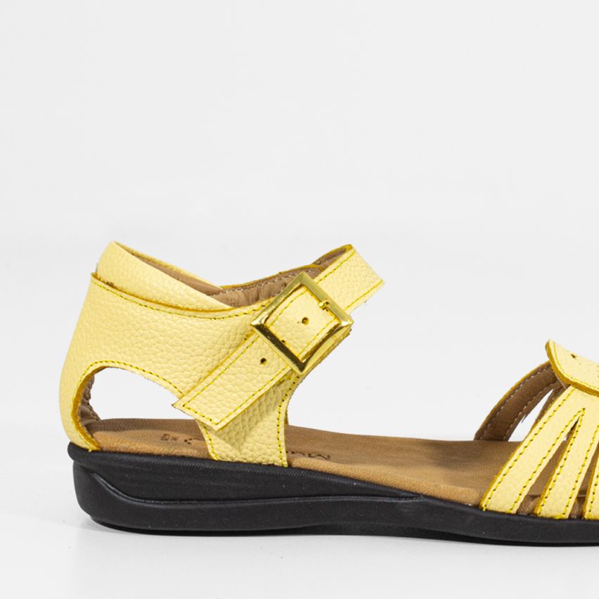 Sandalia Puro Cuero 765 - AMARILLO