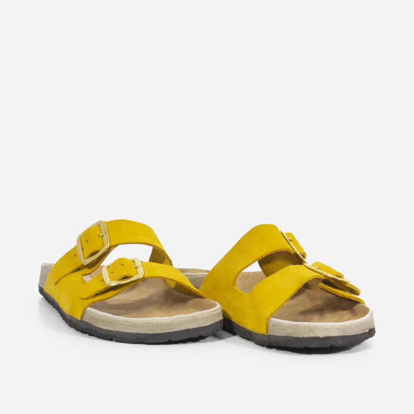 Sandalia Puro Cuero 776 - AMARILLO