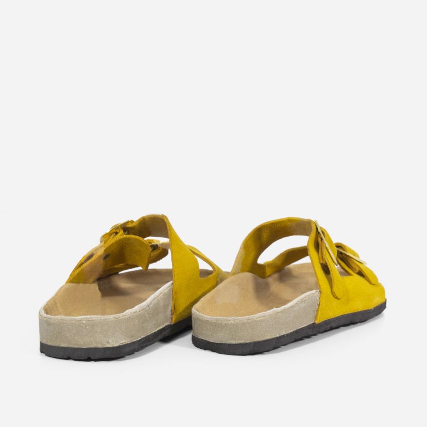 Sandalia Puro Cuero 776 - AMARILLO